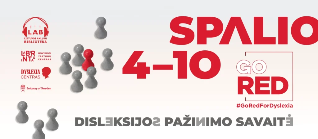 Disleksijos savaitė FB cover su logais